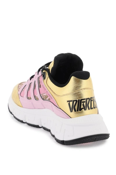 Shop Versace 'trigreca' Sneakers In Multicolor