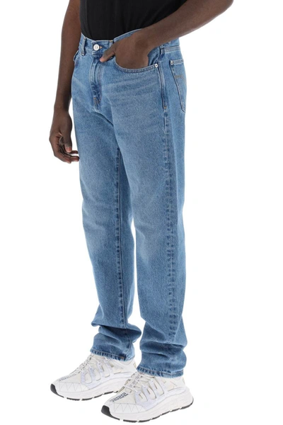 Shop Versace Medusa Biggie Regular Fit Jeans In Blue