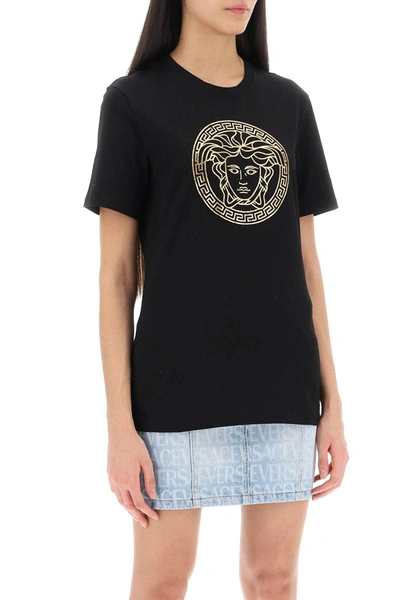 Shop Versace Medusa Crew-neck T-shirt In Multicolor