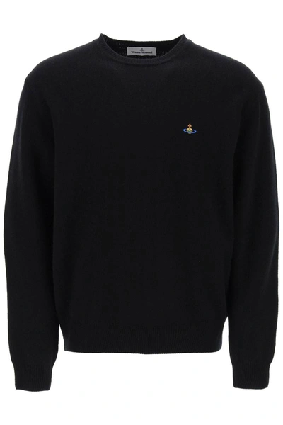 Shop Vivienne Westwood Alex Merino Wool Sweater In Black