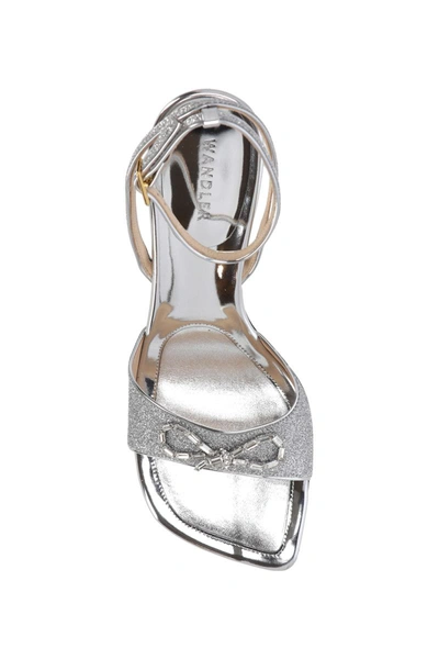 Shop Wandler Sandals In Silver Mix