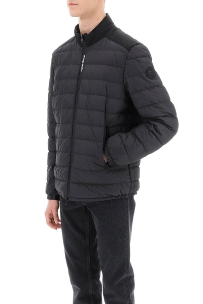 Shop Woolrich Bering Lightweight Down Jacket In Black