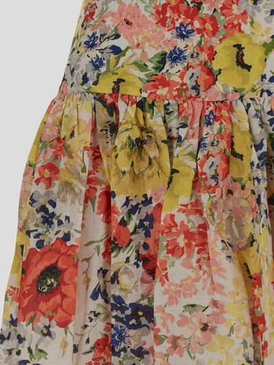 Shop Zimmermann Skirts In Ivoryfloral