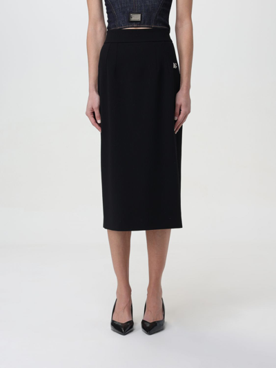 Shop Dolce & Gabbana Skirt  Woman Color Black