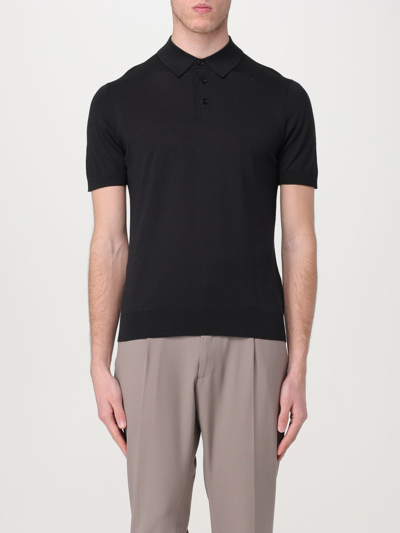 Shop Paolo Pecora Polo Shirt  Men Color Black