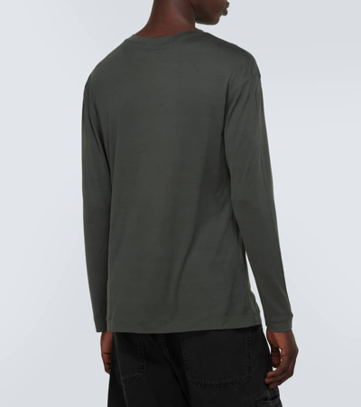 Shop Lemaire Silk Top In Grey