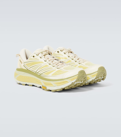 Hoka One One U Mafate Speed 2 Man Sneakers Light Green Size 9 Textile Fibers In White