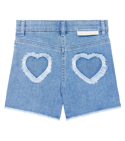 Shop Stella Mccartney Denim Shorts In Blue