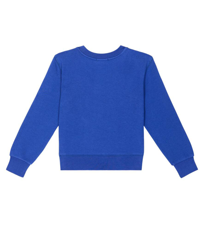Shop Polo Ralph Lauren Polo Bear Cotton-blend Fleece Sweatshirt In Blue