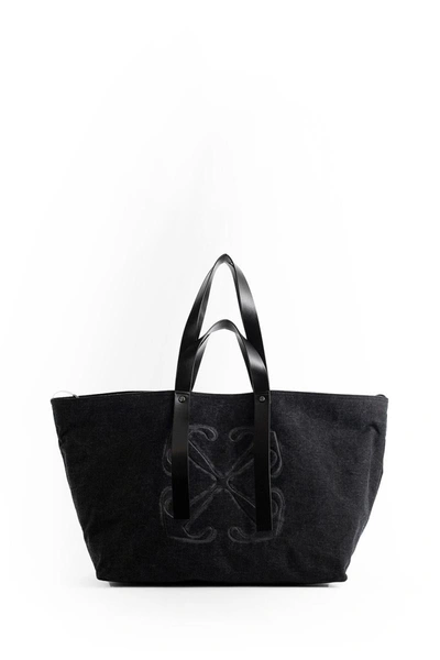 Shop Off-white Tote Bags In Black