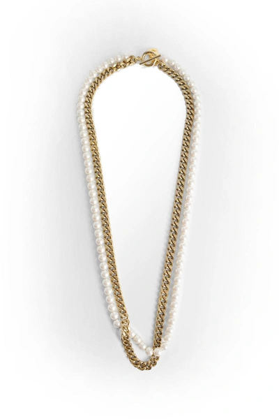 Shop Sacai Necklaces In Gold