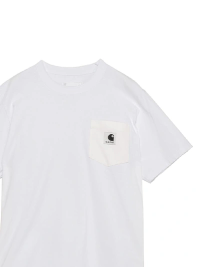 Shop Sacai X Carhartt Wip T-shirts And Polos In White