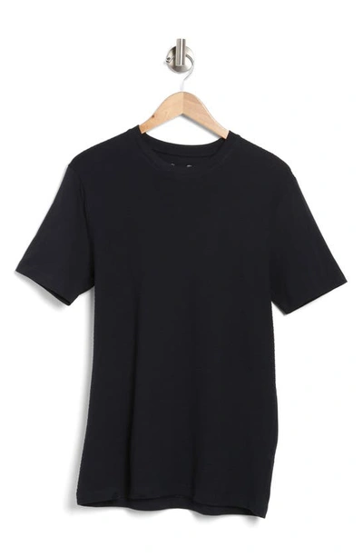 Shop Denim And Flower Textured Stretch Cotton T-shirt In Navy