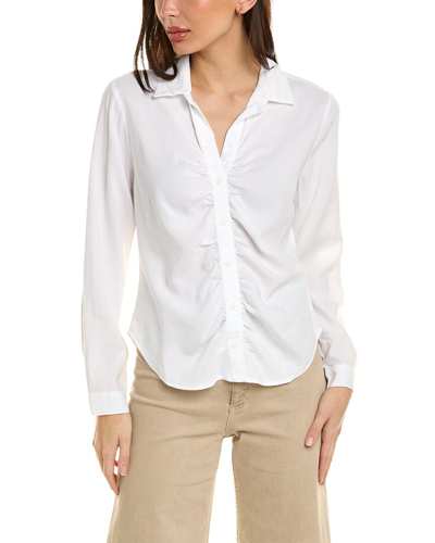 Shop Bella Dahl Shirred Shirt In White