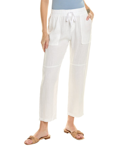 Shop Bella Dahl Utility Linen Trouser In White