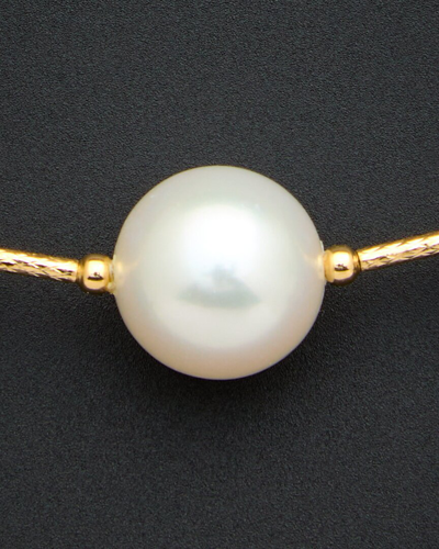 Shop Italian Gold 18k  Pearl Choker Necklace