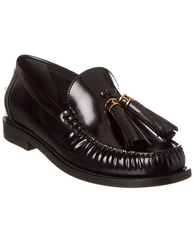 Shop Dior D-academy Leather Loafer In Black