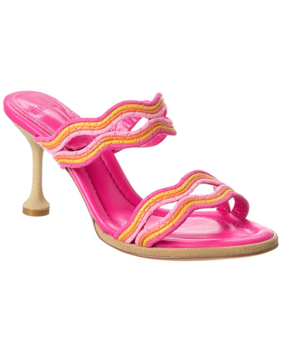 Shop Alexandre Birman Cassie 85 Leather Sandal In Pink
