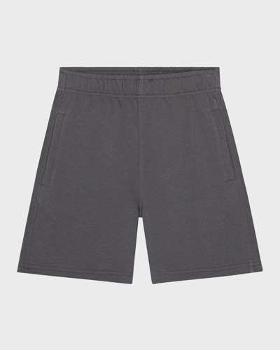 Shop Molo Boy's Adian Sweat Shorts In Iron Gate