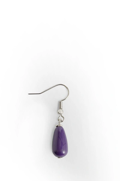 Shop Dries Van Noten Earrings In Purple