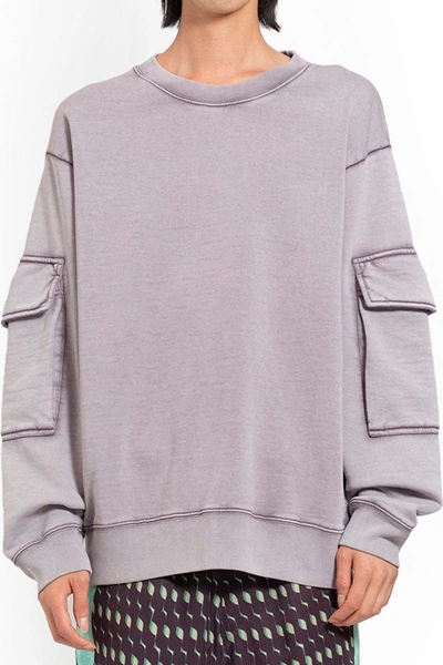 Shop Dries Van Noten Sweatshirts In Purple
