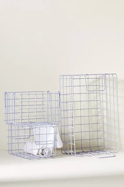 Shop Anthropologie Wire Basket Crates, Set Of 3
