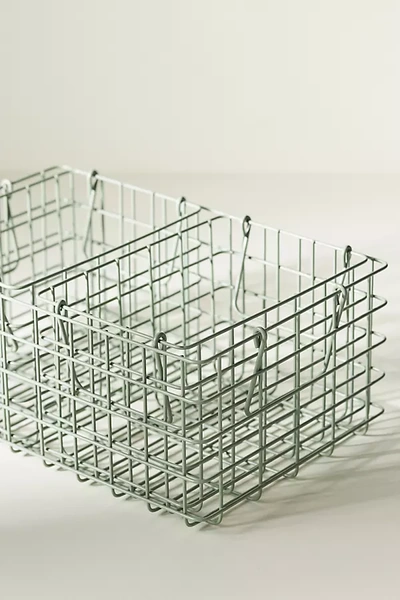 Shop Anthropologie Wire Basket Crates, Set Of 3