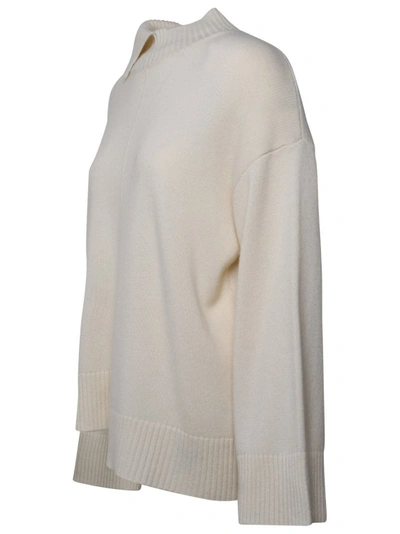Shop P.a.r.o.s.h Cream Cashmere Blend Sweater In Grey