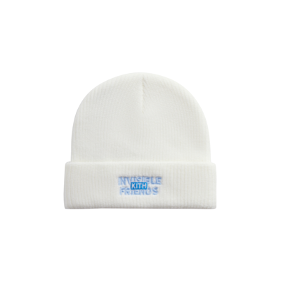 Pre-owned Kith X Invisible Friends Beanie 'white'