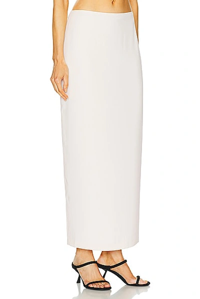 L'academie By Marianna Ramina Midi Knit Skirt In Ivory