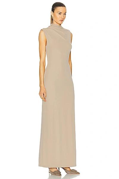 Shop L'academie By Marianna Ciana Maxi Dress In Beige