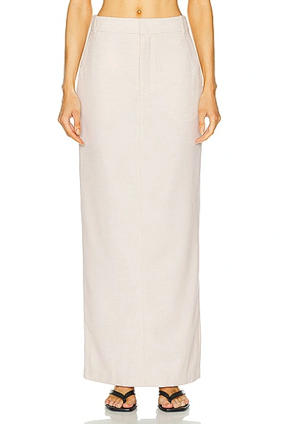 Shop L'academie By Marianna Hendry Maxi Skirt In Beige