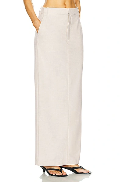 Shop L'academie By Marianna Hendry Maxi Skirt In Beige