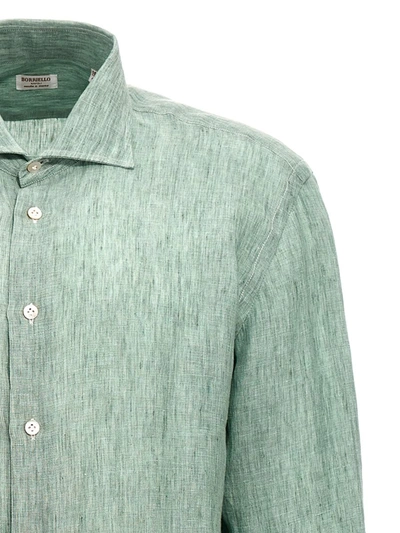 Shop Borriello Linen Shirt In Green