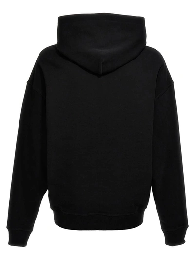 Shop Dolce & Gabbana Logo Print Hoodie In Black