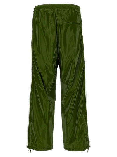 Shop Doublet 'laminate Track' Joggers In Green