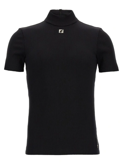 Shop Fendi 'ff' Sweater In Black