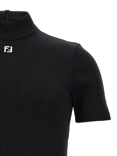 Shop Fendi 'ff' Sweater In Black