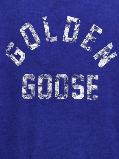 Shop Golden Goose 'luca' Hoodie In Blue