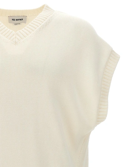 Shop Hed Mayner Knit Vest In White