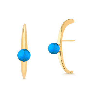 Shop M. Dolores Pupila Earing Turquoise Howlite In Not Applicable