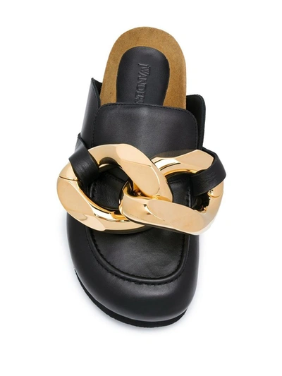 Shop Jw Anderson J.w. Anderson Chain Loafer Mules In Black