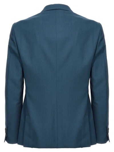 Shop Maurizio Miri 'keanu' Blazer In Blue