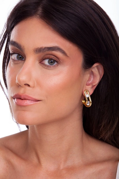 Shop M. Dolores Redot Earring Natural Howlite In Not Applicable
