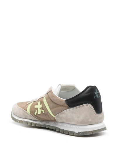 Shop Premiata Sneakers Sean Bi Material Sneakers Shoes In Brown