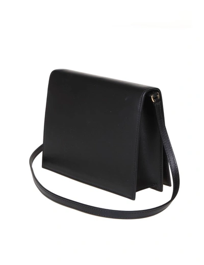 Dolce & Gabbana Crossbody Bag In Leather With Logo In Black