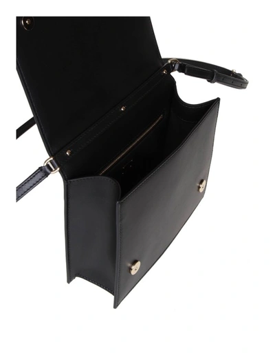 Dolce & Gabbana Crossbody Bag In Leather With Logo In Black
