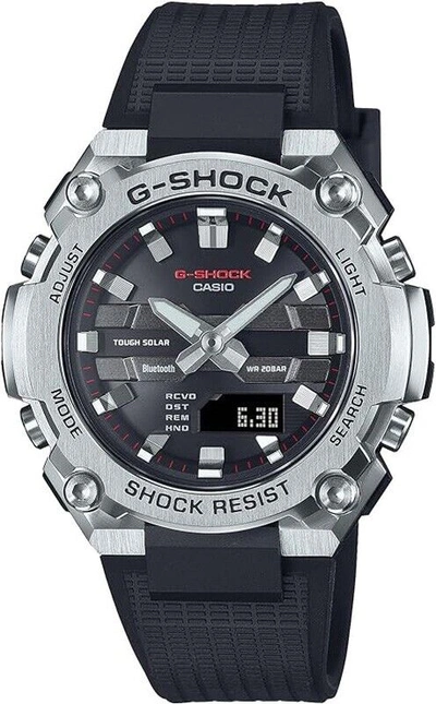 Pre-owned Casio G-shock Gst-b600-1ajf G-steel Bluetooth Mobile Link Solar Men Wrist Watch