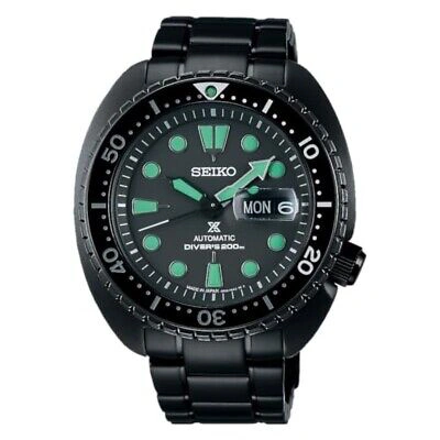 Pre-owned Seiko Prospex Sbdy127 Black Series Diver Scuba Men's Watch Japan Fast Ship