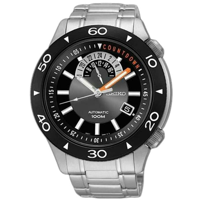 Pre-owned Seiko Automatic Ssa183k1 Black Dial Date Stainless Steel 100m Watch 4r37